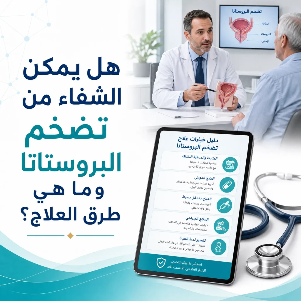 هل يمكن الشفاء من تضخم البروستاتا