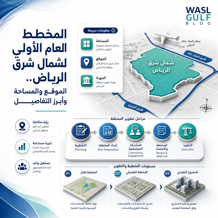 المخطط العام الأولي لشمال شرق الرياض