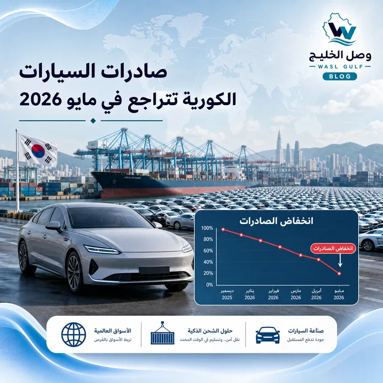 انخفاض صادرات السيارات الكورية