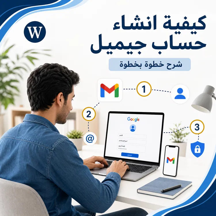 كيفية انشاء حساب جيميل