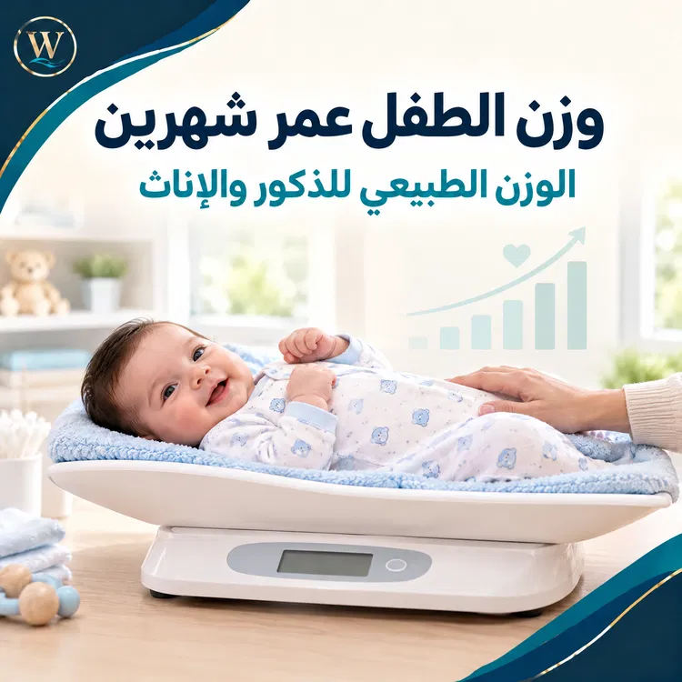وزن الطفل عمر شهرين