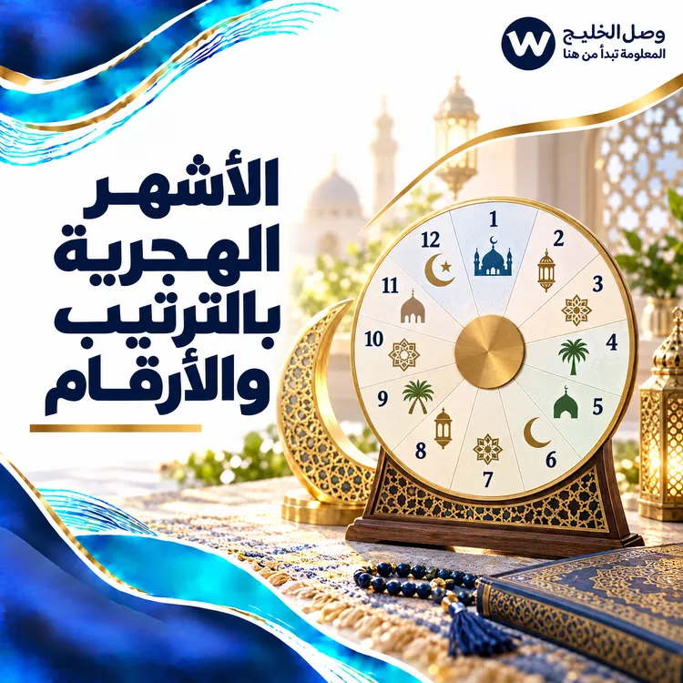 الأشهر الهجرية بالترتيب